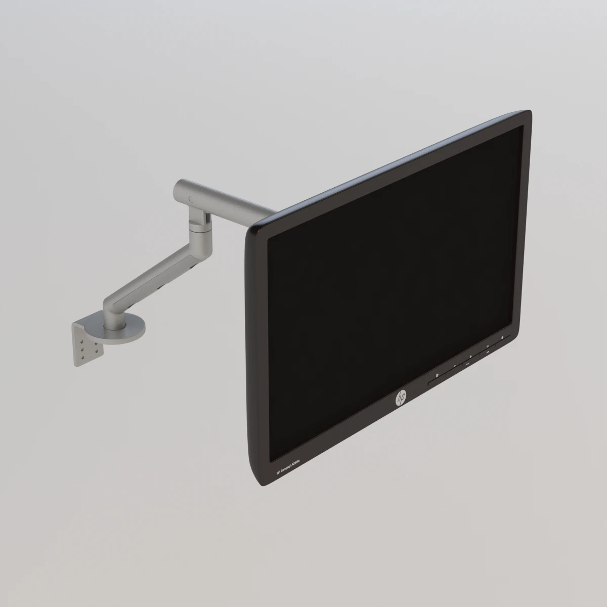 Flo Monitor Support Stand 3D Model_03